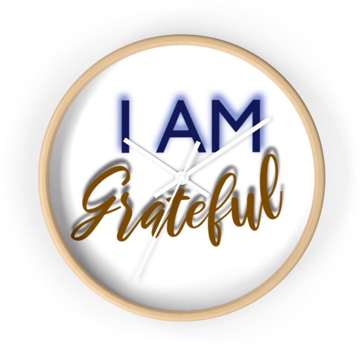 I AM GRATEFUL Wall clock