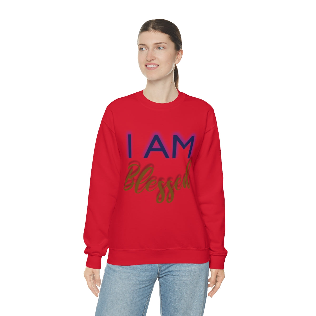 I AM BLESSED Unisex Crewneck Sweatshirt