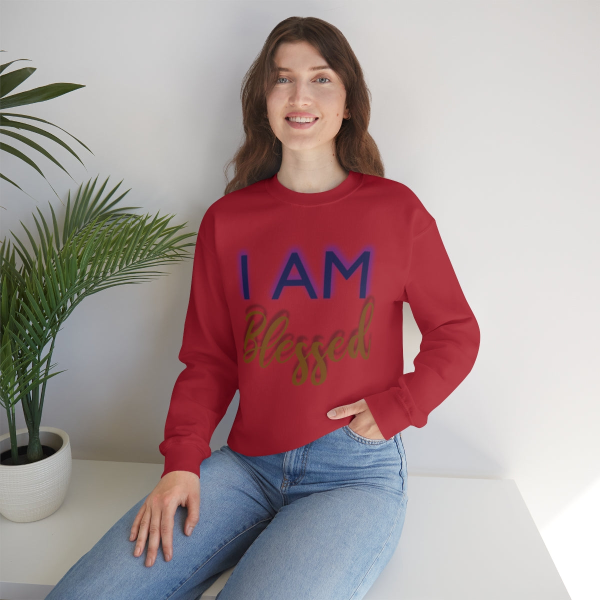 I AM BLESSED Unisex Crewneck Sweatshirt