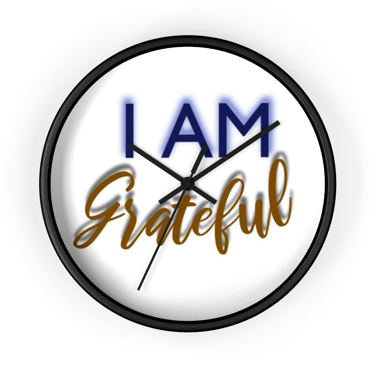 I AM GRATEFUL Wall clock