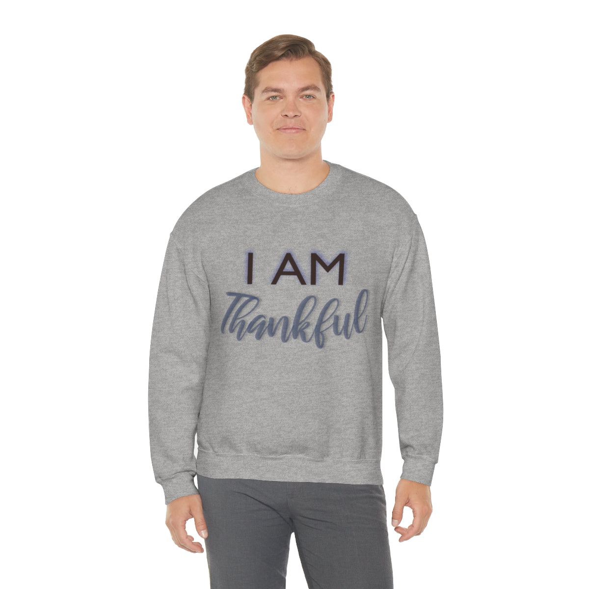 I AM THANKFUL Unisex Crewneck Sweatshirt