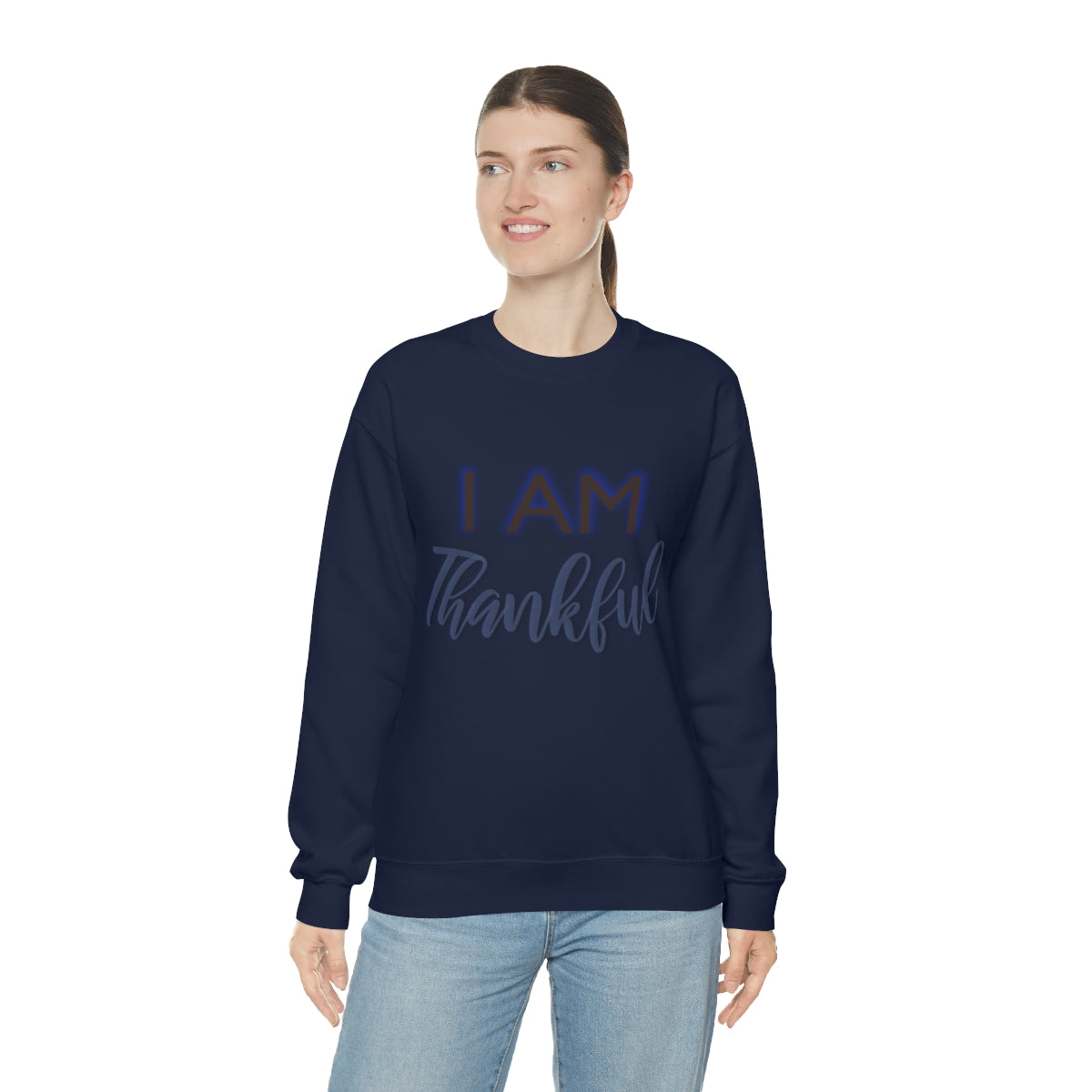 I AM THANKFUL Unisex Crewneck Sweatshirt